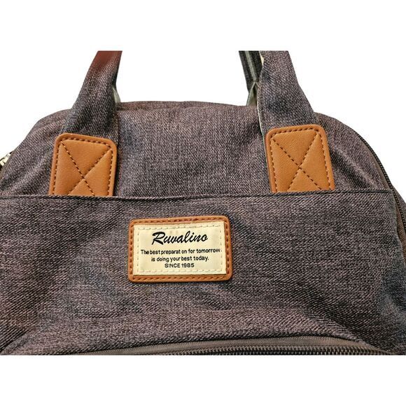 Handbags - Ruvalino Diaper Bag Grey‎ Gender Neutral Backpack Bag